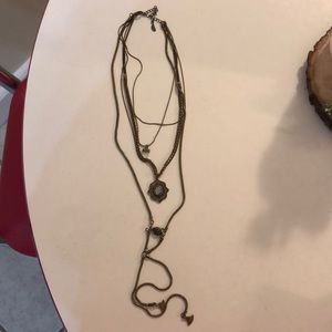 Free People Multi Layered Necklace with pendant